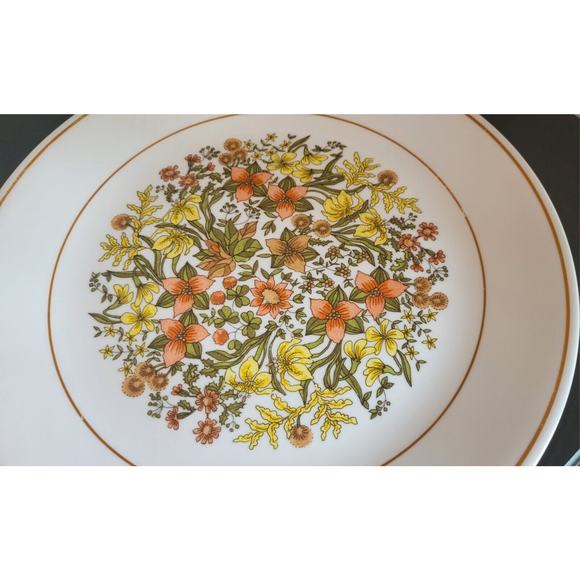 Corelle Indian Summer 10 1/4" Dinner Plate Autumn Color Flowers (Qty 2) - Picture 6 of 11